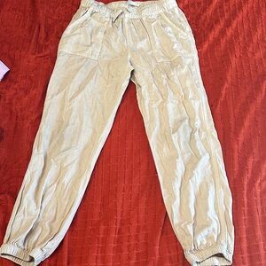 Kids Beige Jogger Pants